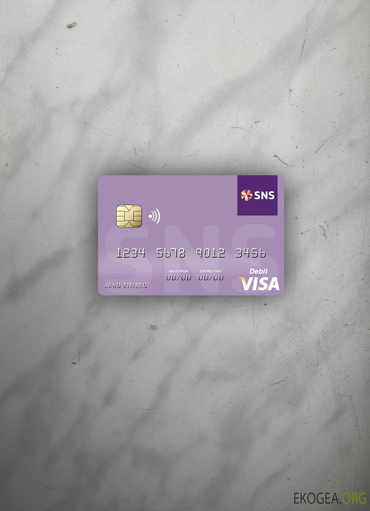 Pays , Bas SNS Bank visa carte de débit photolook ,